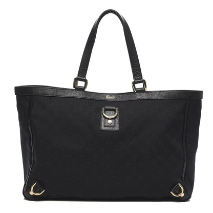 Gucci Monogram Large Abbey Tote Black 1 of 10