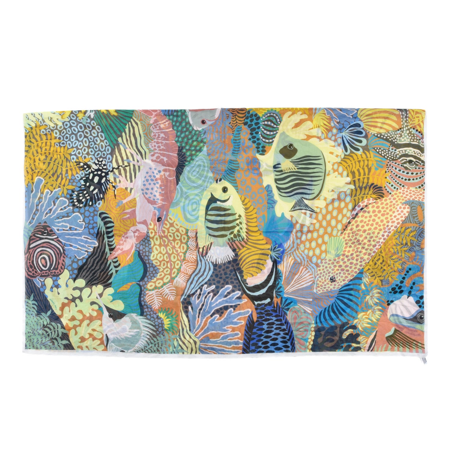 Hermes Cotton Under The Waves Beach Pareo 1 of 7