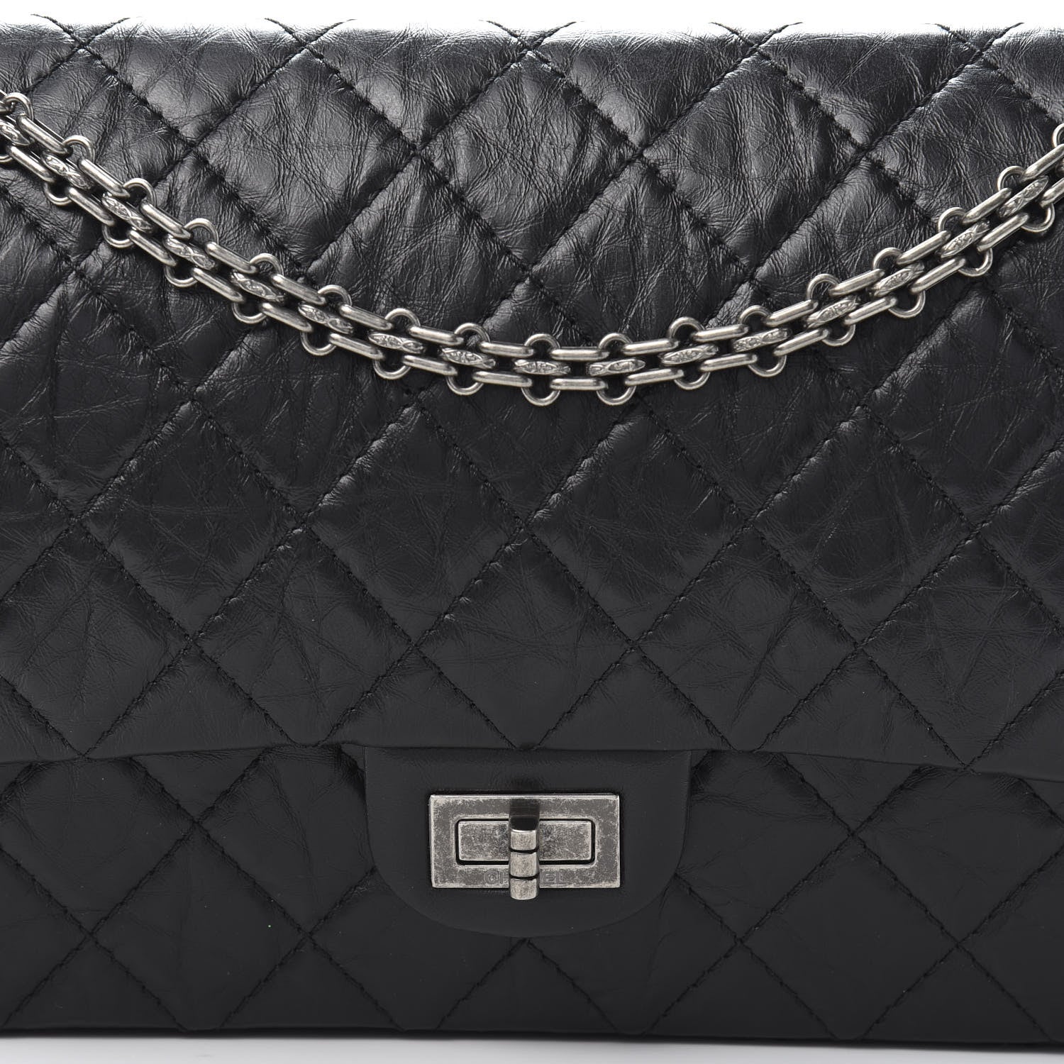 Chanel Aged Calfskin Quilted 2.55 Reissue 226 Flap Black 10 of 11