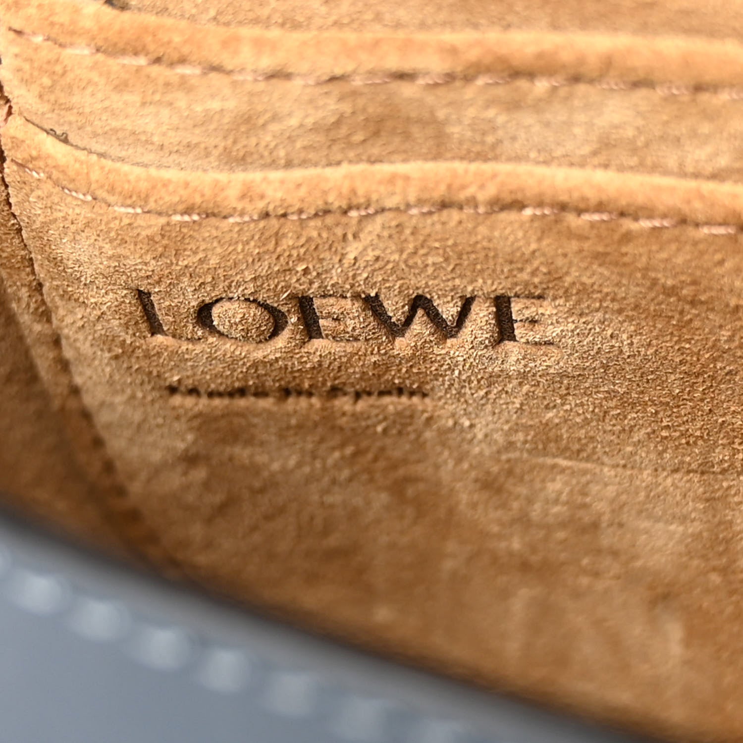 Loewe Calfskin Jacquard Mini Gate Dual Bag Onyx Blue 6 of 9