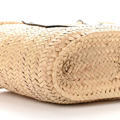 Loewe Raffia Medium Basket Tote Bag Natural White 8 of 10