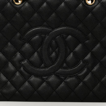Chanel Caviar Quilted Grand Shopping Tote GST Black 8 of 10