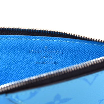 Louis Vuitton Taigarama Coin Card Holder Blue Lagoon 6 of 8
