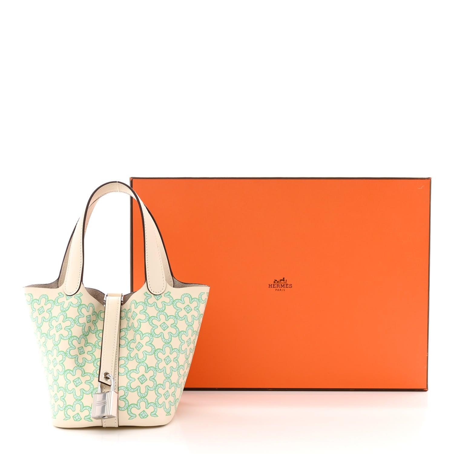 Hermes Swift Micro Lucky Daisy Picotin Lock Nata Vert 11 of 11