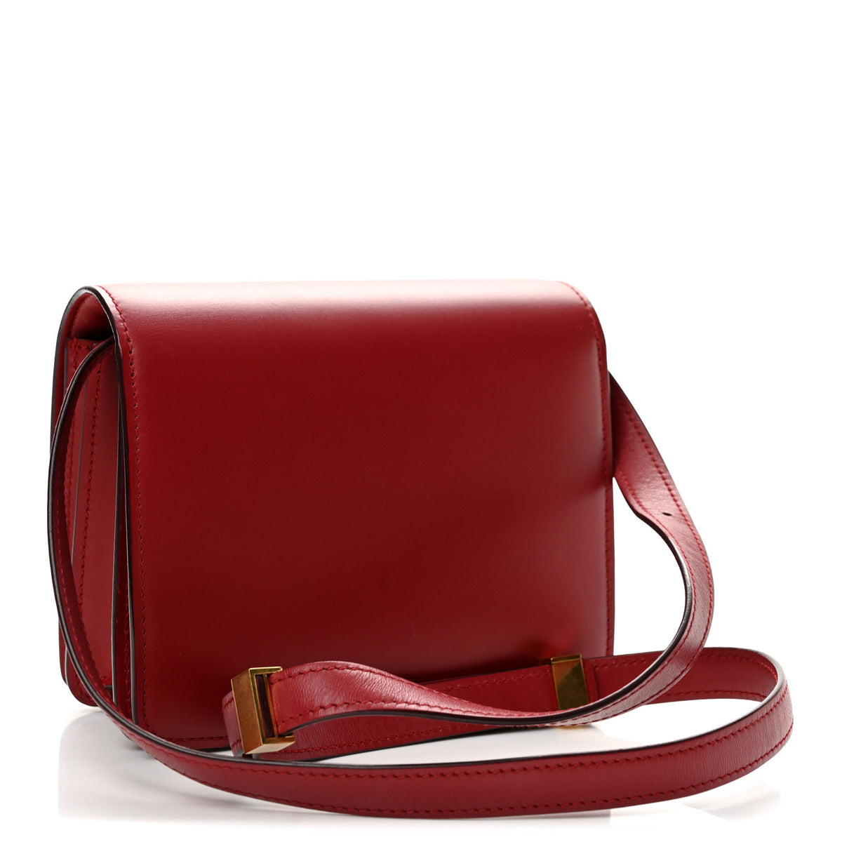 Celine Box Calfskin Small Classic Box Flap Bag Red 3 of 14