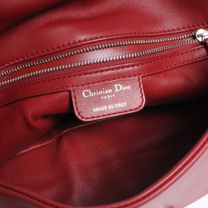 Christian Dior Lambskin Small Demi Lune Flap Red 6 of 7