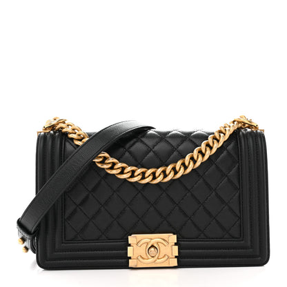 Chanel Caviar Quilted Medium Boy Flap Black 1 of 10