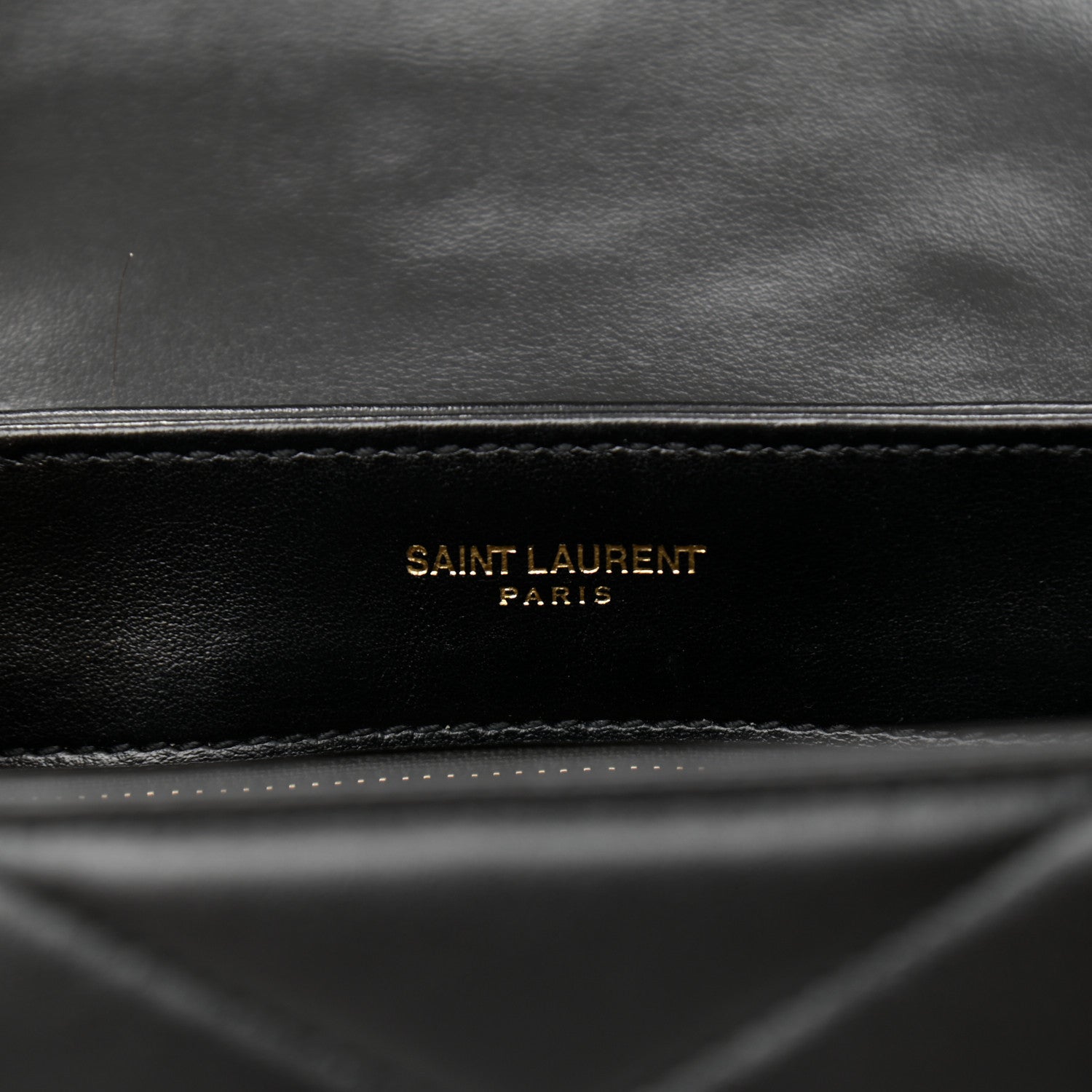 Saint Laurent Calfskin Y Quilted Monogram Toy Loulou Crossbody Bag Black 6 of 10