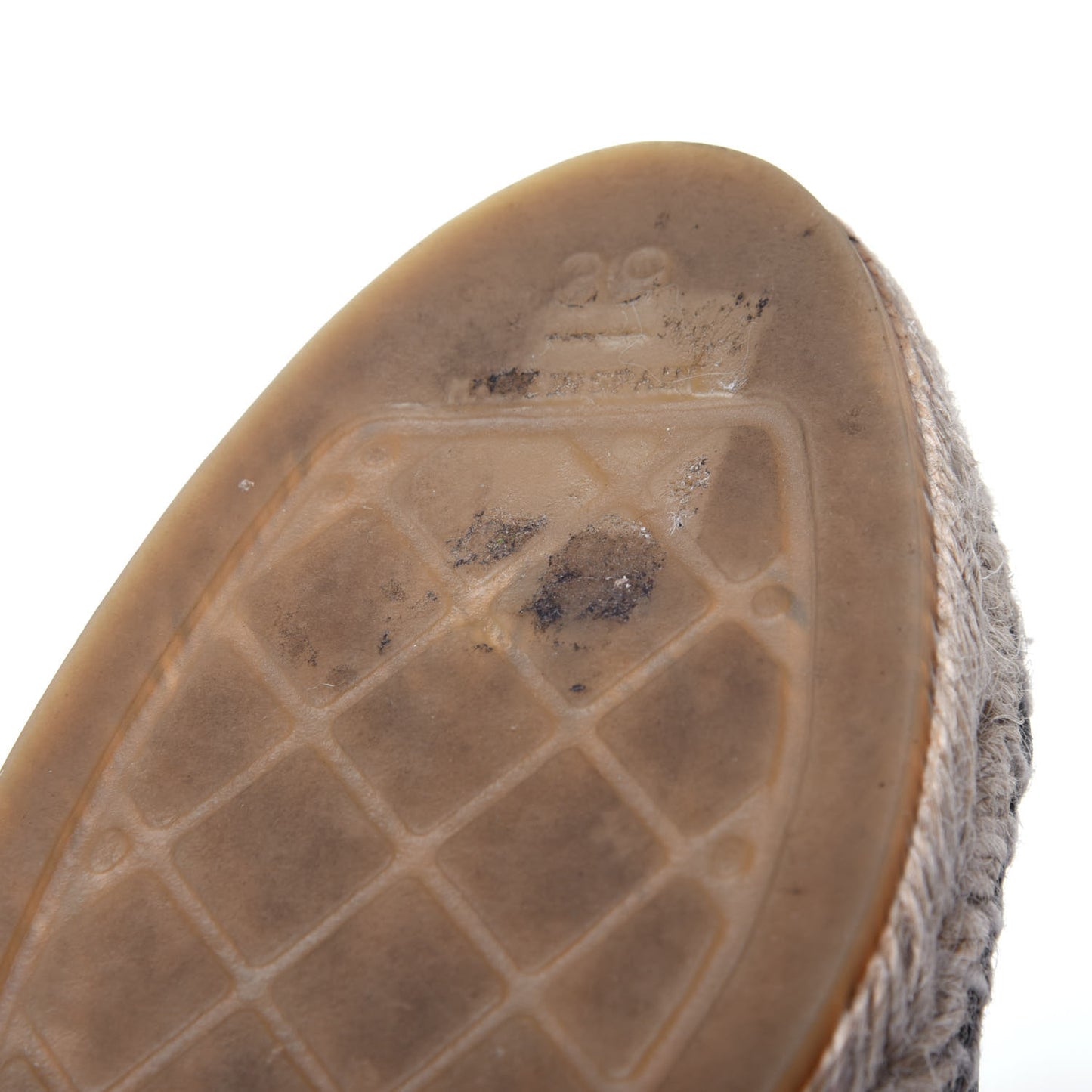 Lambskin CC Espadrilles 39 Navy Blue Dark Grey