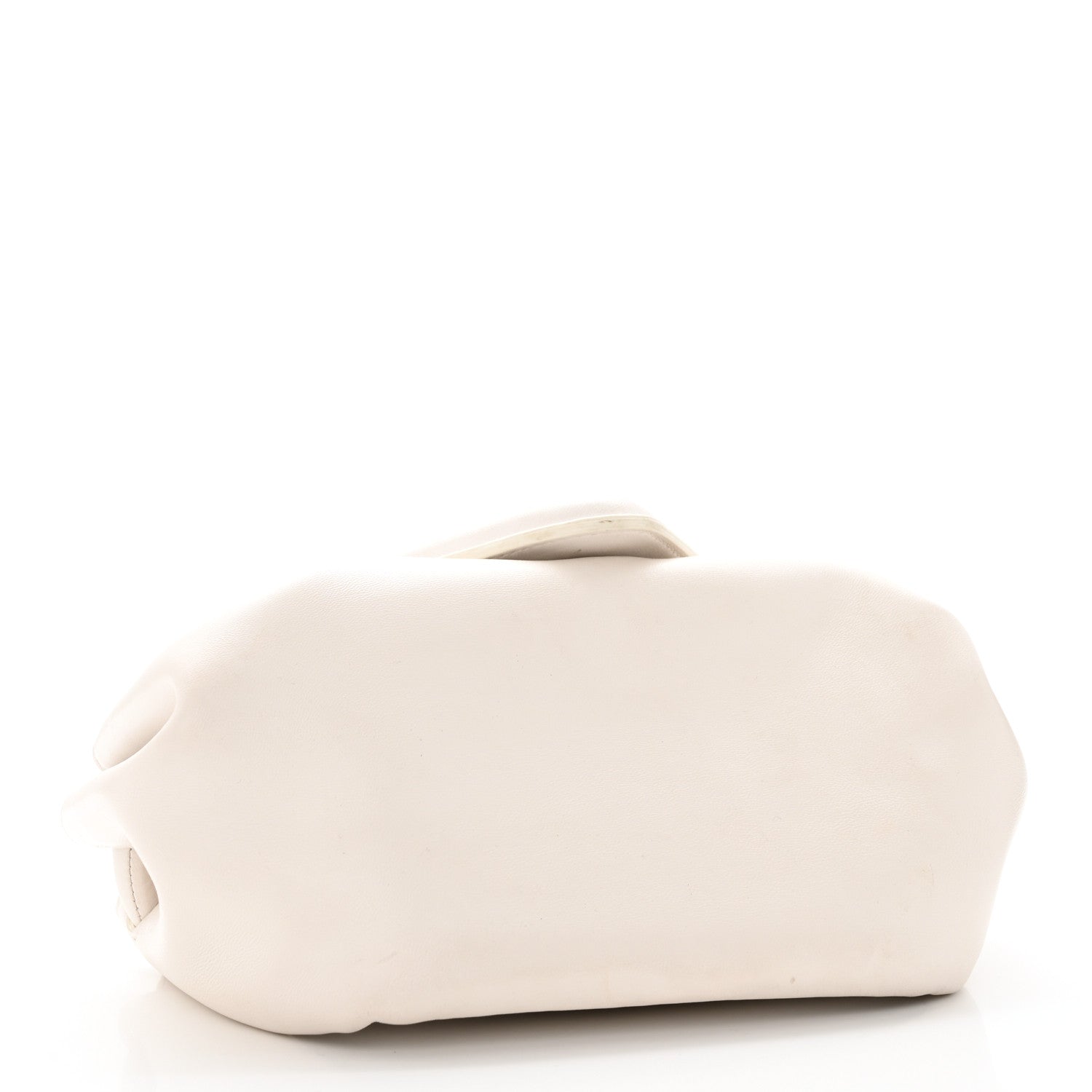 Bottega Veneta Lambskin Small Beak Triangle Flap Shoulder Bag Chalk 4 of 21