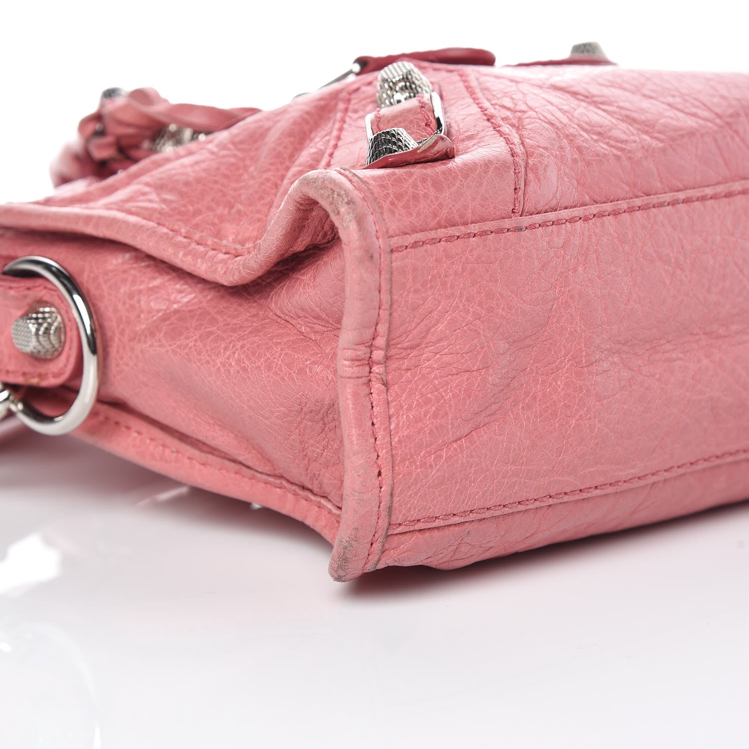 Balenciaga Agneau Giant 12 Silver Hardware Mini City Rose Bombon Raspberry 5 of 10