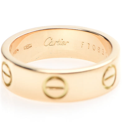Cartier 18K Yellow Gold 5.5mm LOVE Ring 52 6 4 of 6