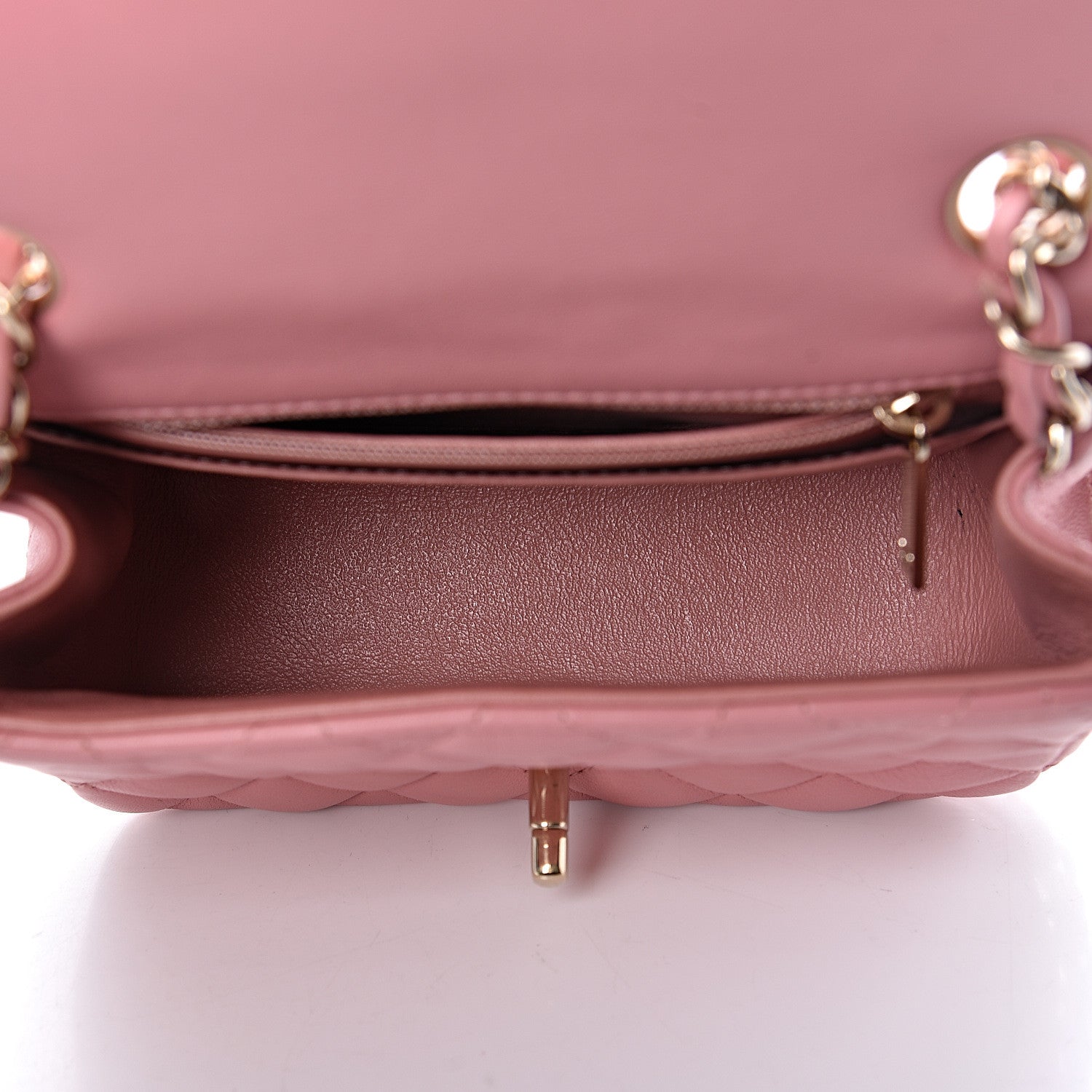 Chanel Lambskin Quilted Mini Square Flap Pink 5 of 11