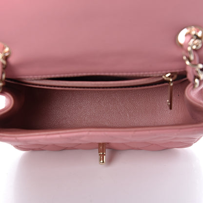 Chanel Lambskin Quilted Mini Square Flap Pink 5 of 11