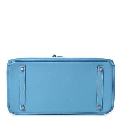 Hermes Epsom Candy Birkin 35 Celeste Mykonos 5 of 32