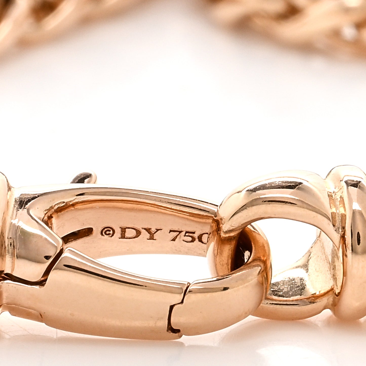 18K Rose Gold 4mm Wheat Chain Necklace 24"