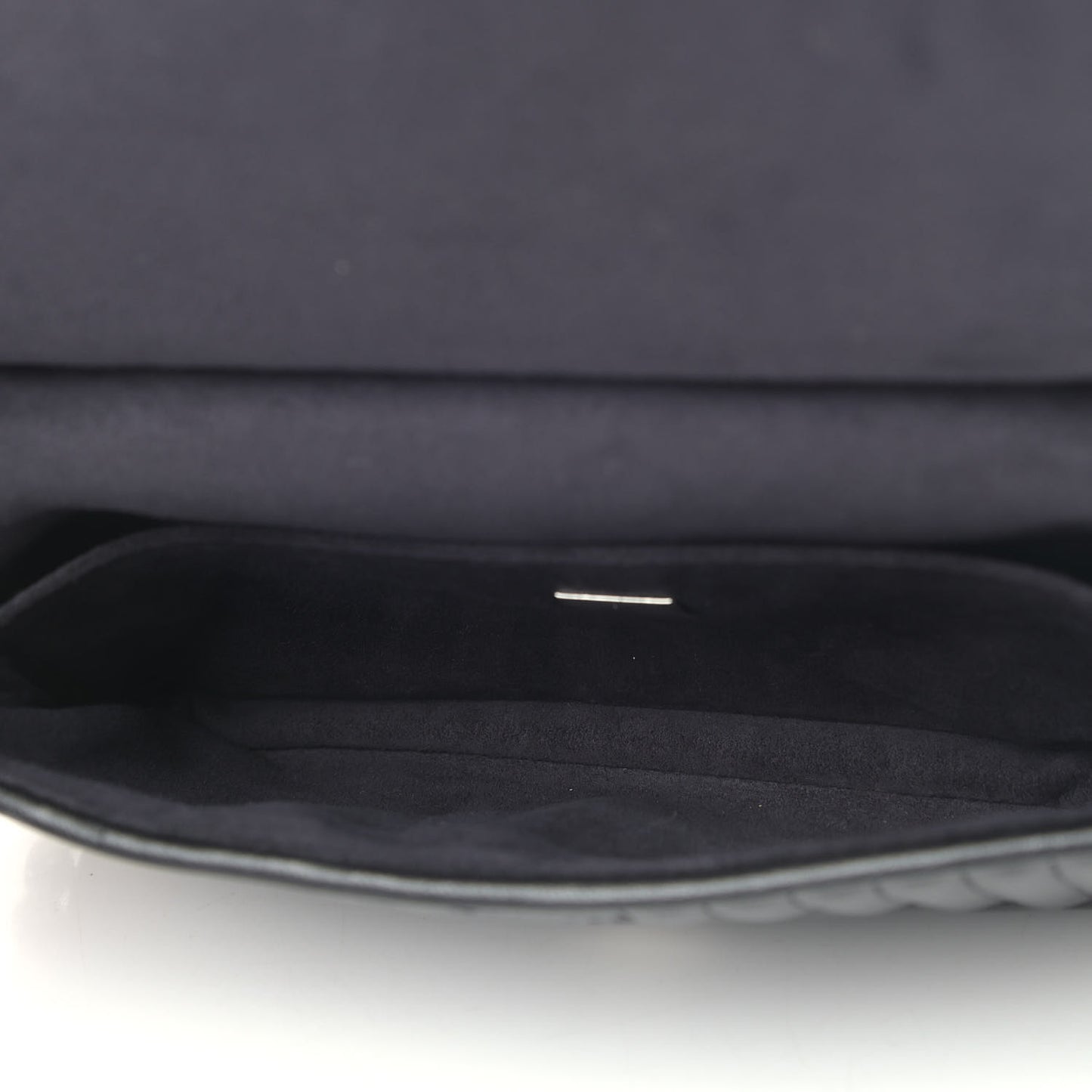 Shiny Nappa Trapuntata Micro Double Baguette Black