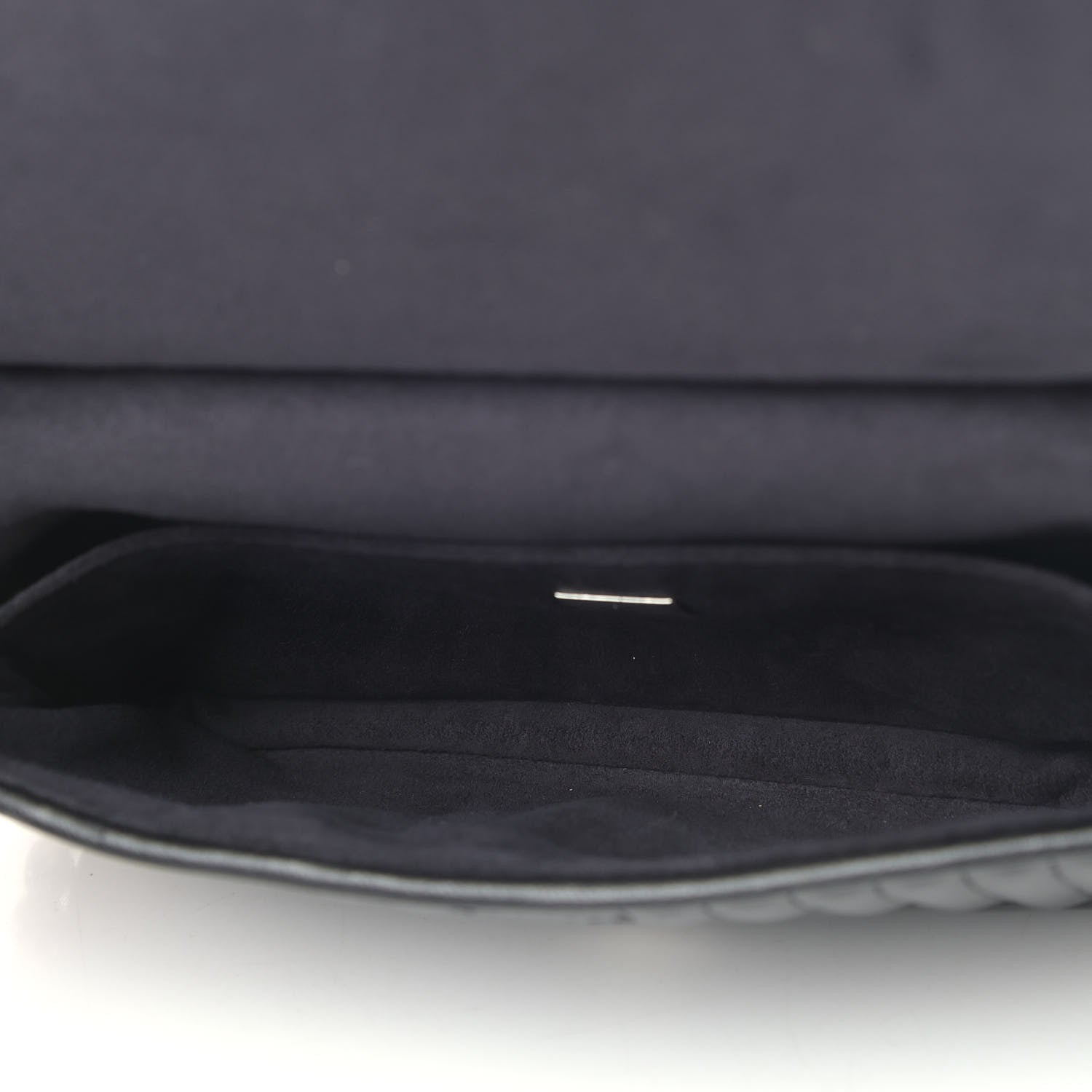 Fendi Shiny Nappa Trapuntata Micro Double Baguette Black 5 of 11