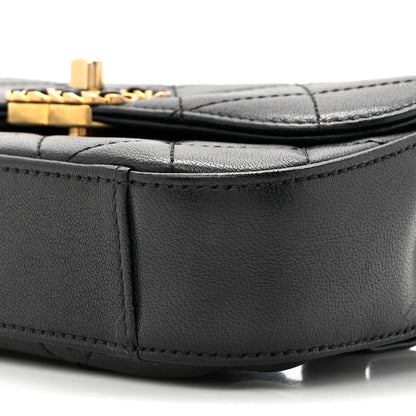 Chanel Lambskin Quilted Chain Infinity Waist Belt Bag Black 10 of 10