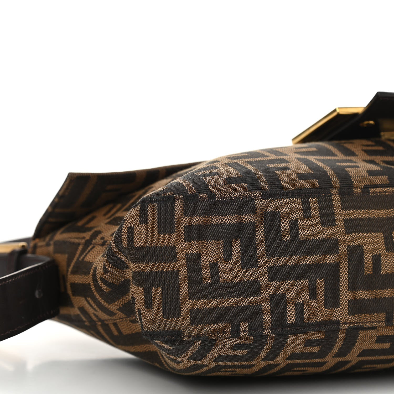 Fendi Zucca Vitello Messenger Baguette Tobacco 9 of 14