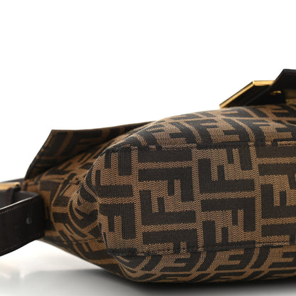Fendi Zucca Vitello Messenger Baguette Tobacco 9 of 14