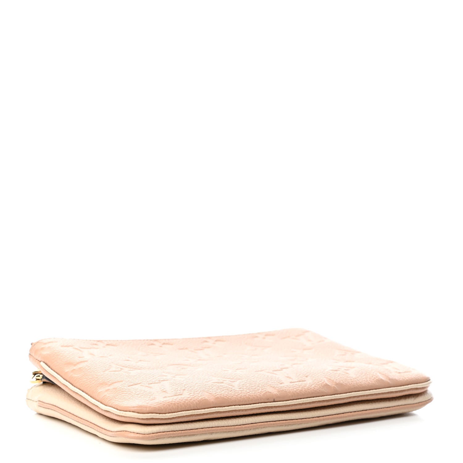 Louis Vuitton Empreinte Double Zip Pochette Beige Rose Creme 4 of 4
