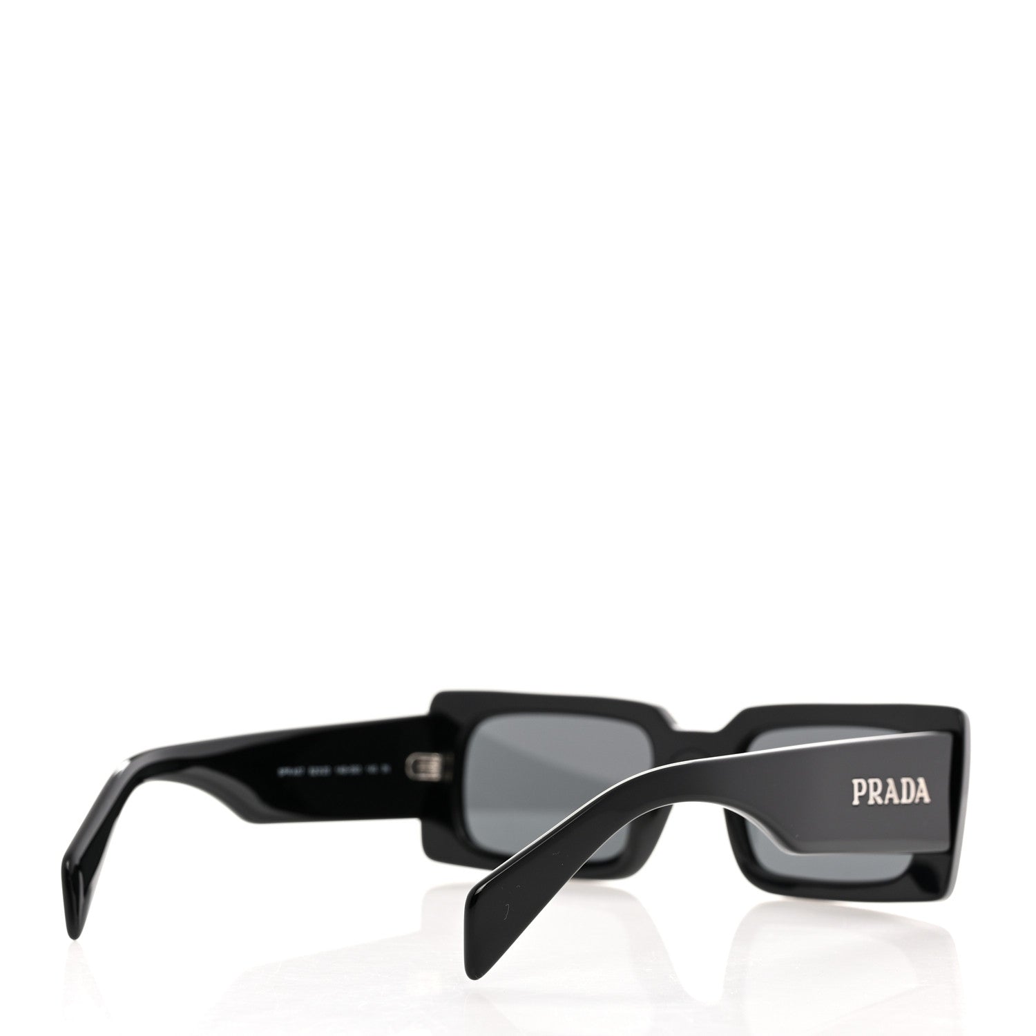 Prada Acetate Sunglasses with Prada Logo SPR A07 Slate Gray 4 of 8