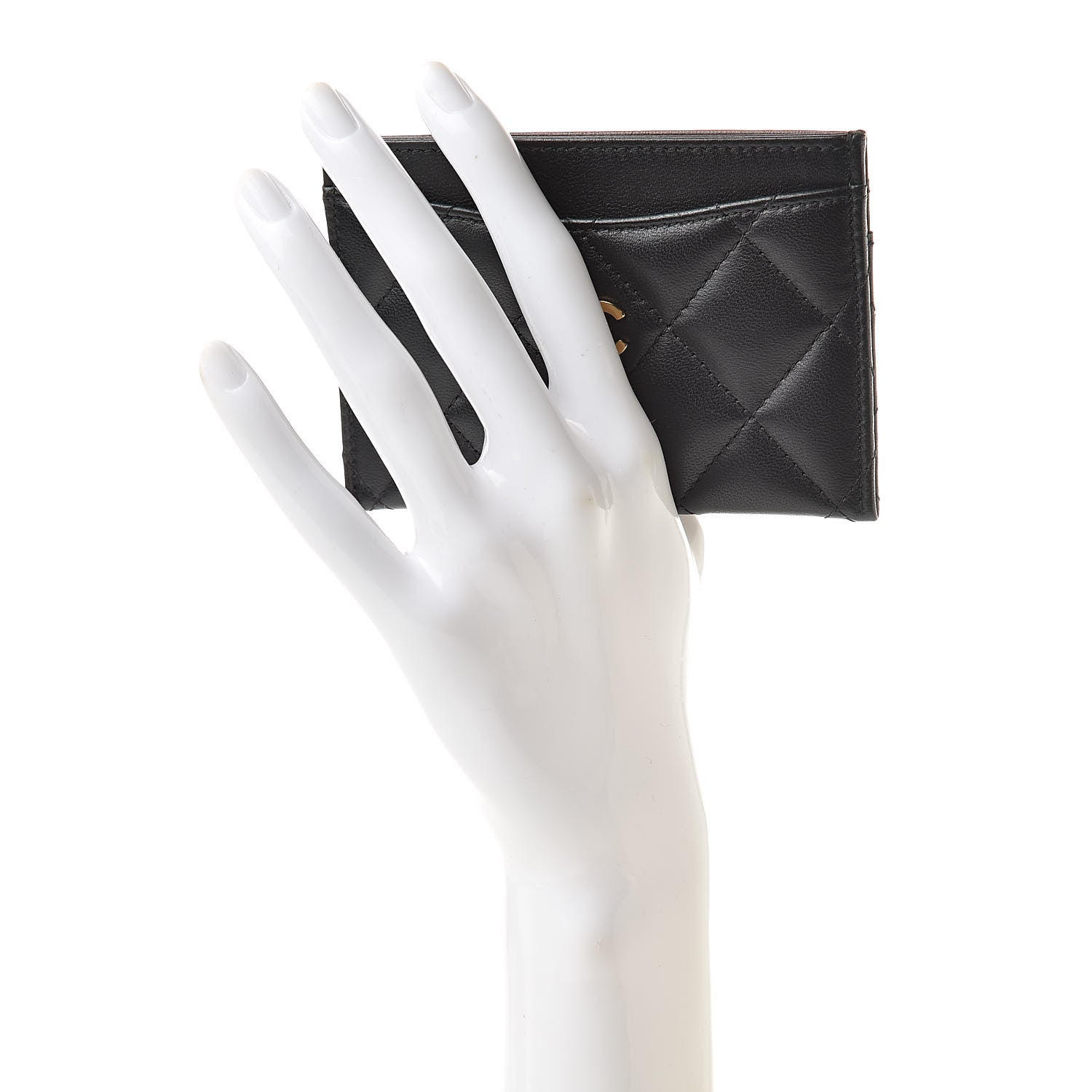 Chanel Lambskin Quilted Card Holder Black 2 of 11
