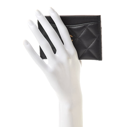 Chanel Lambskin Quilted Card Holder Black 2 of 11