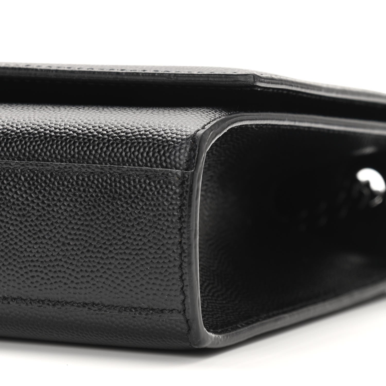 Saint Laurent Grain De Poudre Medium Classic Monogram Kate Satchel Black 8 of 8