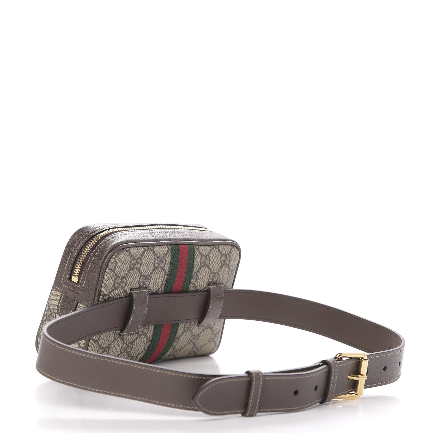 Gucci GG Supreme Monogram Web Small Ophidia Belt Bag 85 34 Dark Brown 3 of 10
