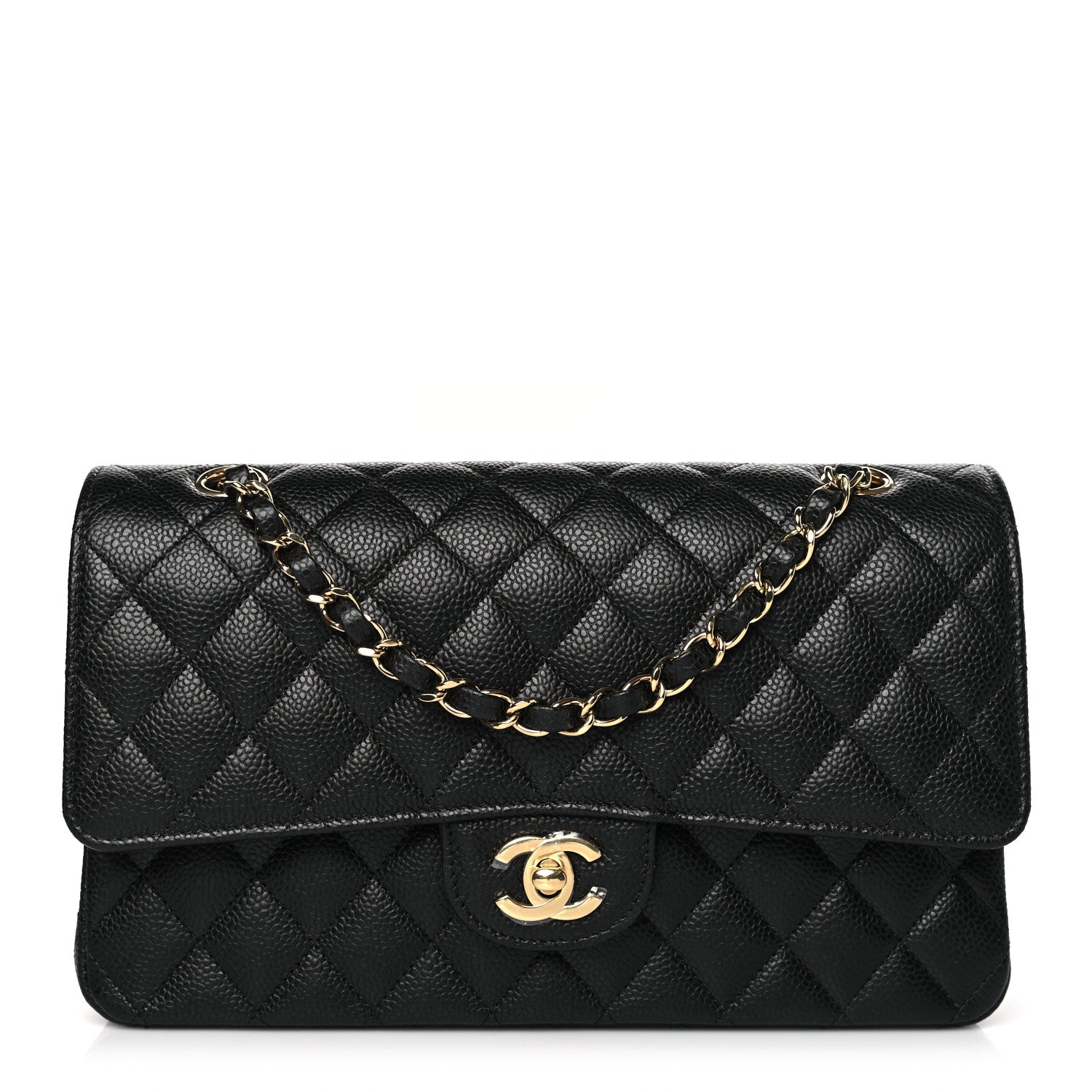 Chanel Caviar Quilted Medium Double Flap Black 1 of 9