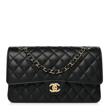 Chanel Caviar Quilted Medium Double Flap Black 1 of 9