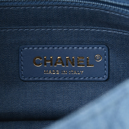 Chanel Denim Quilted Mini Pearl Crush Rectangular Flap Blue 7 of 11