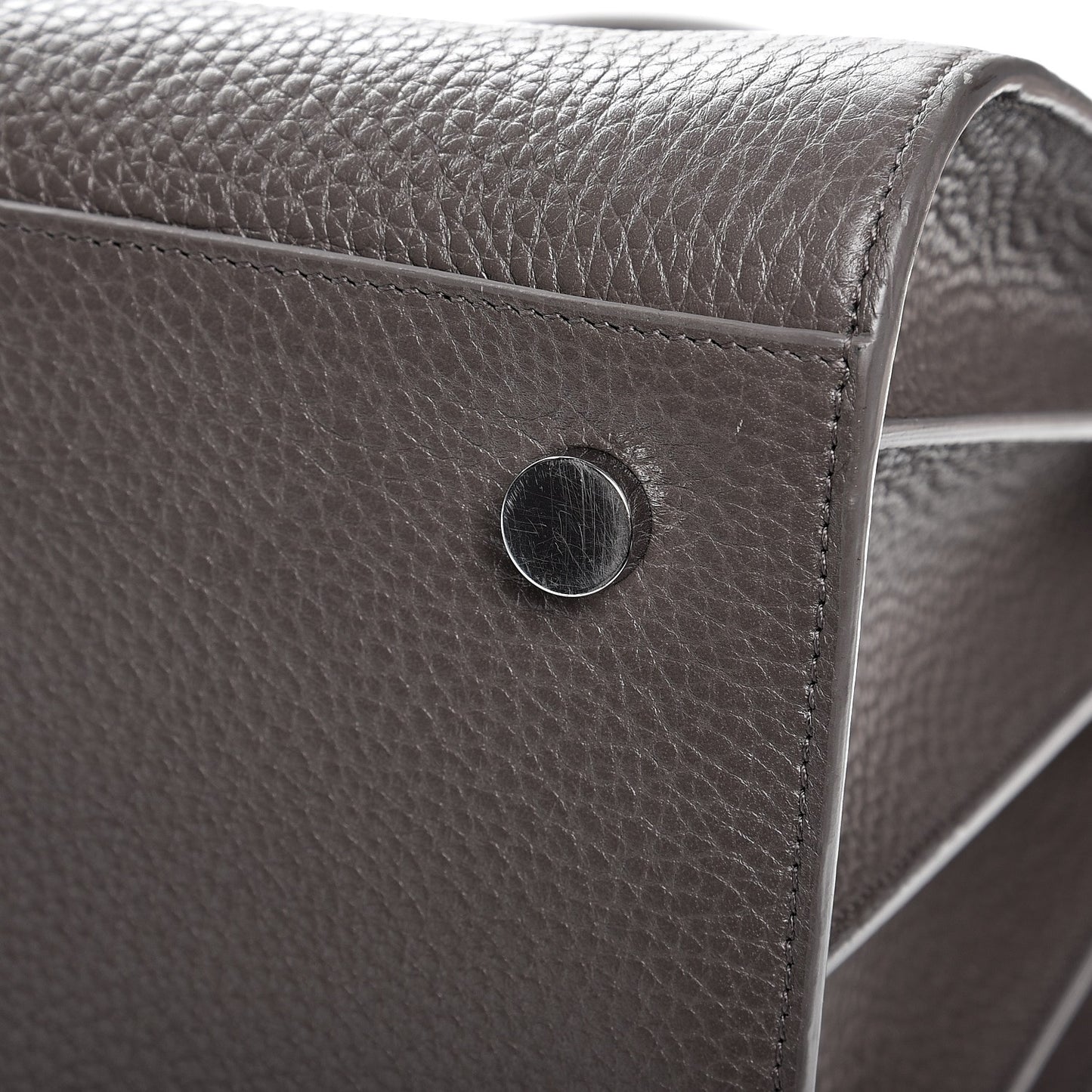 Grained Calfskin Large Sac de Jour Carryall Earth