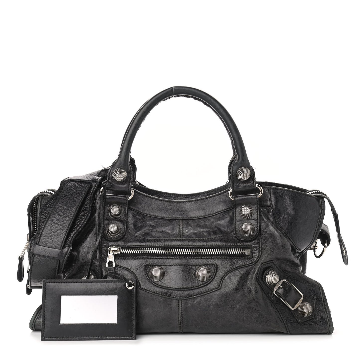 Agneau Giant 21 Silver Hardware Part Time Black