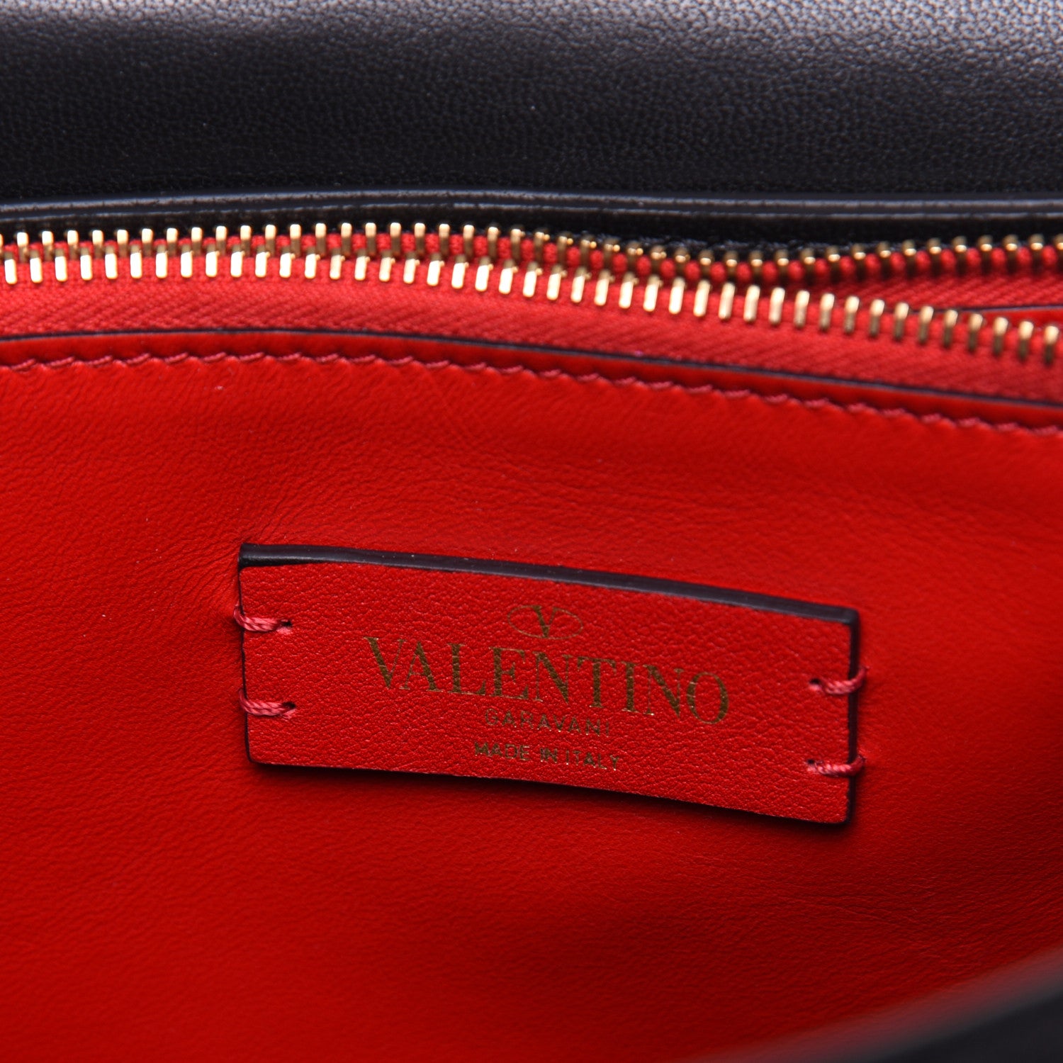 Valentino Garavani Smooth Calfskin Medium Vring Shoulder Bag Rouge Pur Cerise Black 8 of 19