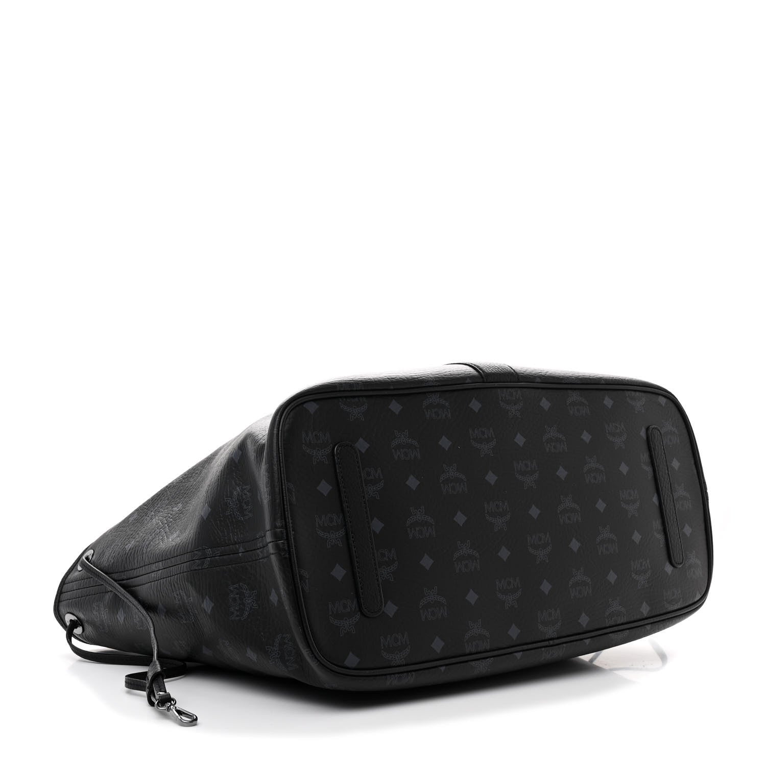 MCM Visetos Large Liz Reversible Shopper Tote Black 5 of 12