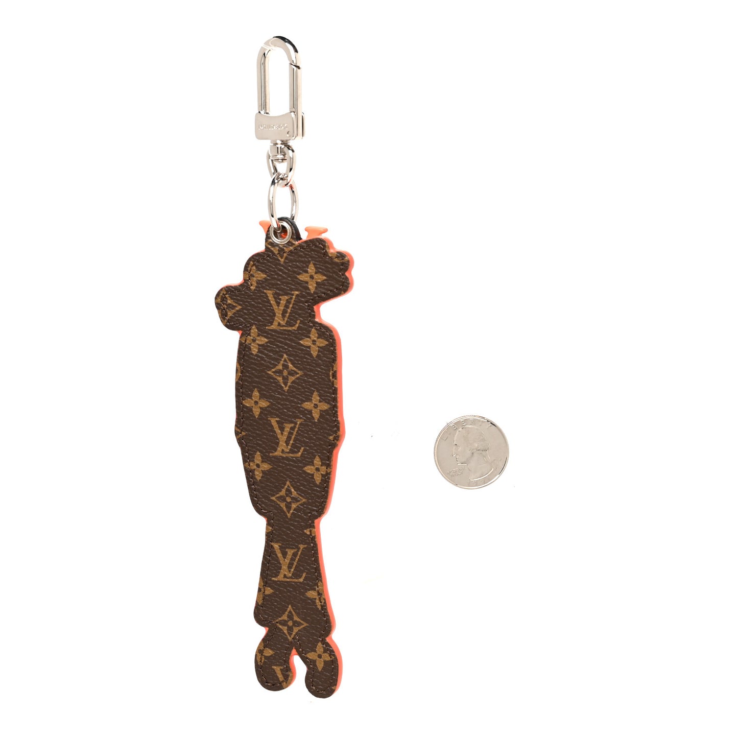 Calfskin Embossed Monogram LV Friends Key Holder