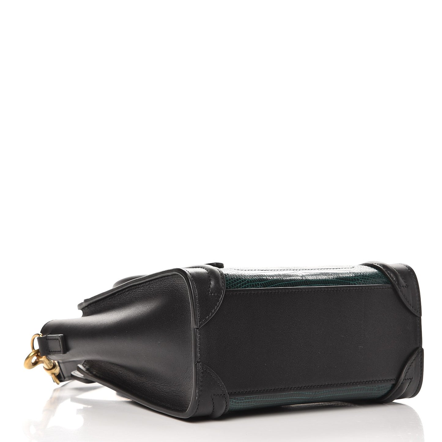 Lizard Smooth Calfskin Nano Luggage Dark Green