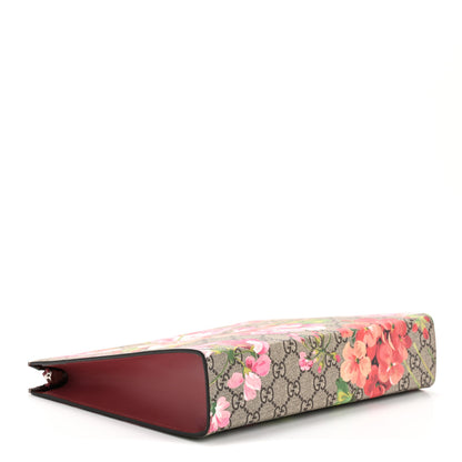 Gucci GG Supreme Monogram Blooms Large Cosmetic Case Beige Multicolor Dry Rose 4 of 8