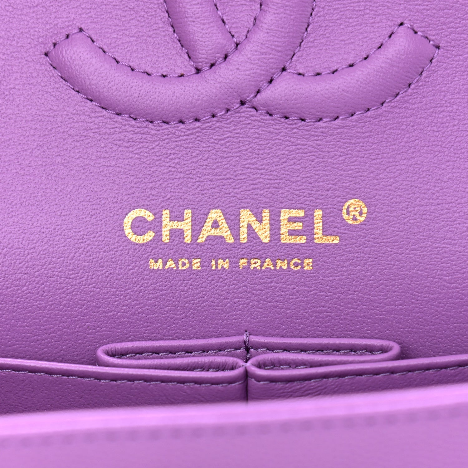 Chanel Caviar Quilted Small Double Flap Purple 6 of 11