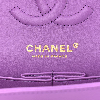 Chanel Caviar Quilted Small Double Flap Purple 6 of 11