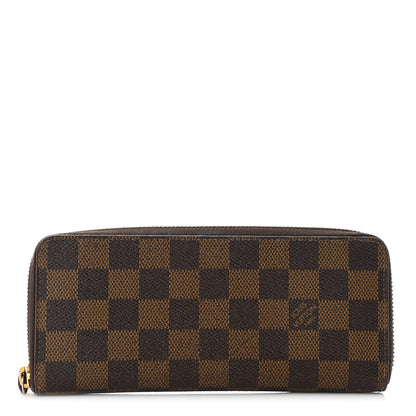 Louis Vuitton Damier Ebene Clemence Wallet Cherry 1 of 10