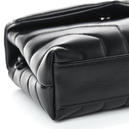 Saint Laurent Calfskin Y Quilted Monogram Toy Loulou Crossbody Bag Black 5 of 8