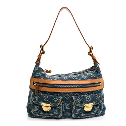 Louis Vuitton Monogram Denim Baggy PM Blue 1 of 12