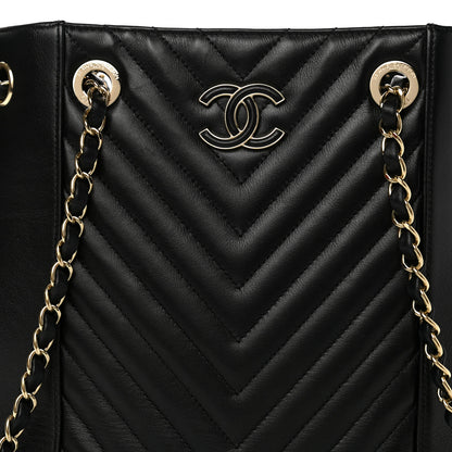 Chanel Calfskin Quilted Large Daily Shopping Bag Black 7 of 9