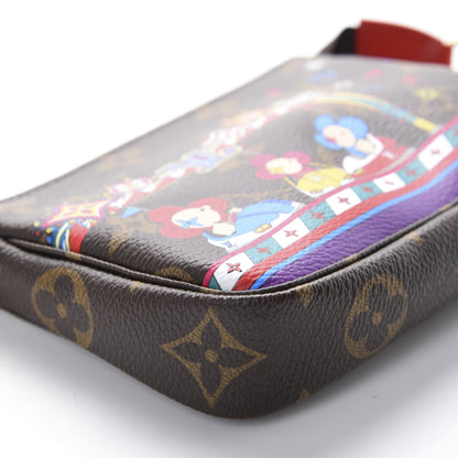 Louis Vuitton Monogram 2020 Christmas Animation Bumper Cars Mini Pochette Accessories Coquelicot 6 of 10