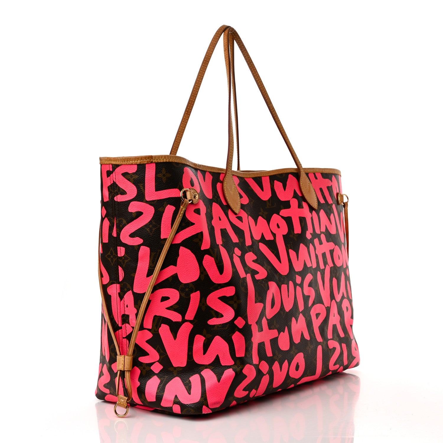 Louis Vuitton Monogram Graffiti Neverfull GM Fuchsia 3 of 11