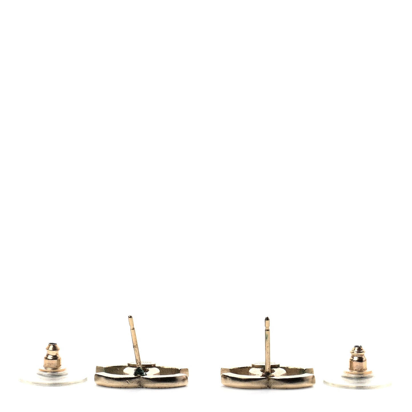 Crystal CC Earrings Gold